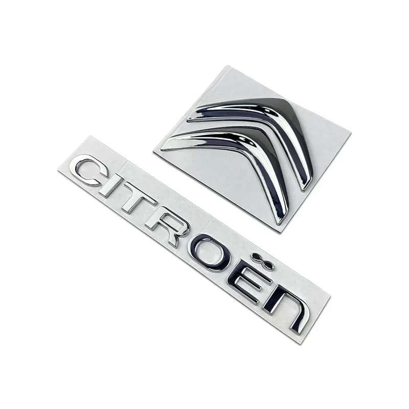 Metal Letter Sticker Car Front Rear BadgeEmblem for Citroen C4 C3 Xsara C-Elysee C5 C1 DS3 DS5 DS4 Jumper Picasso Sega C-quatre