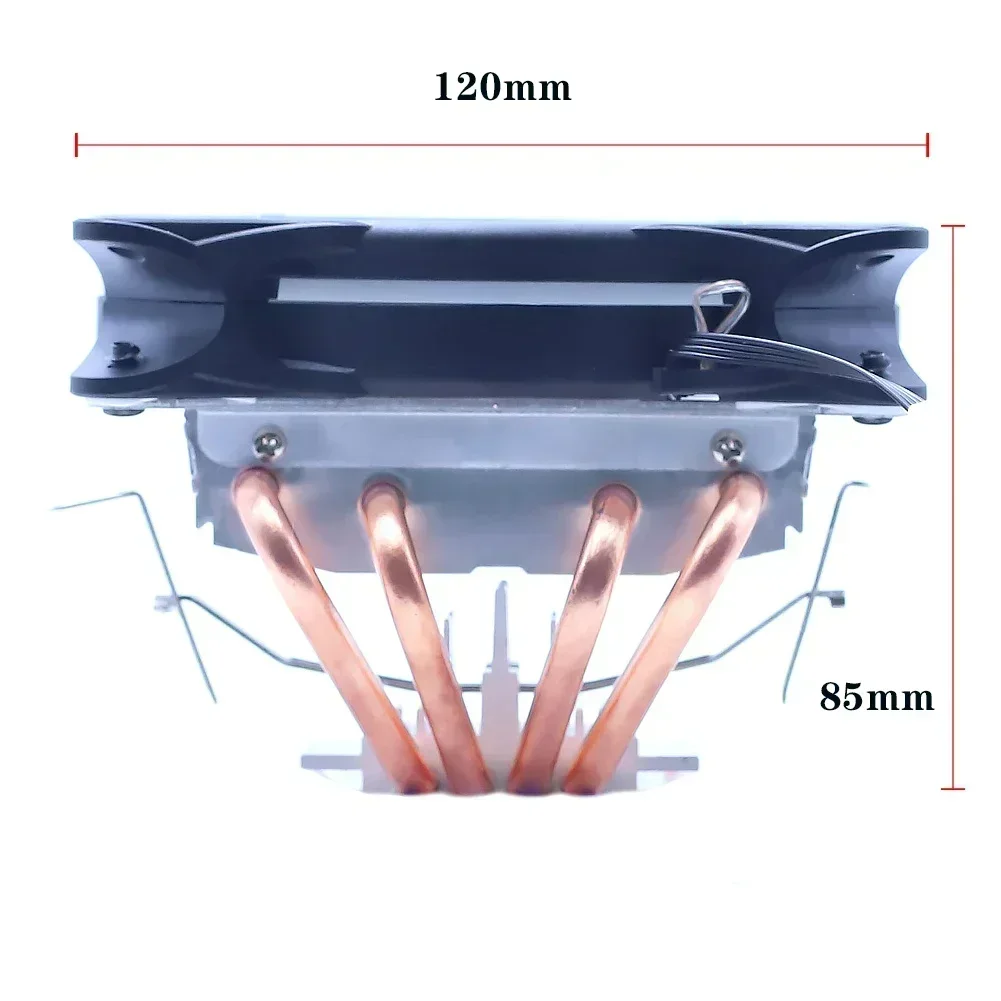 4 Heatpipes CPU Tản Nhiệt 120Mm RGB Nét Quạt PWM 4PIN LGA 775 1155 1150 1151 1200 1366 2011 X79 X99 AM4 Tích Hợp
