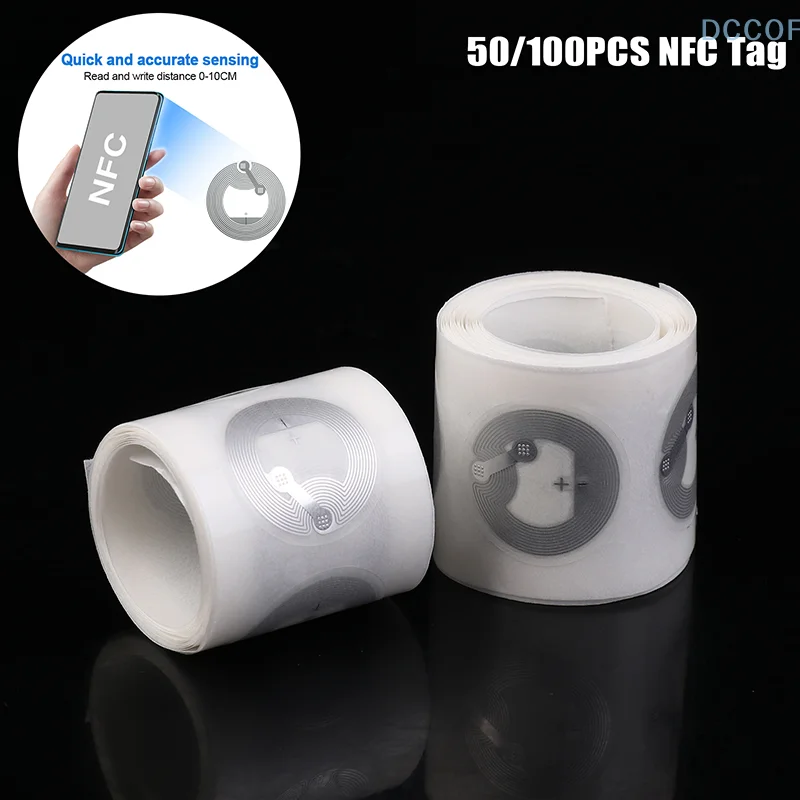 50/100 шт. NFC-метки Nfc215 чип-этикетки-наклейки RFID электронные этикетки-наклейки для контроля доступа смарт-ключ перезаписываемый