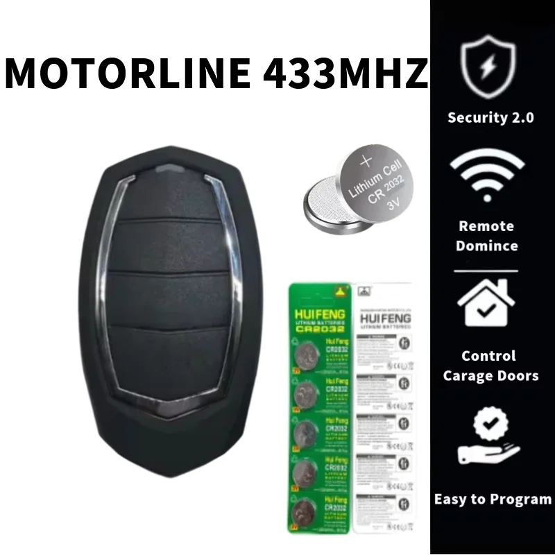 433.92MHz remote control suitable for MOTORLINE FALK RCM MX4SP DSM MXS 4SP gate remote with fixed key copy function