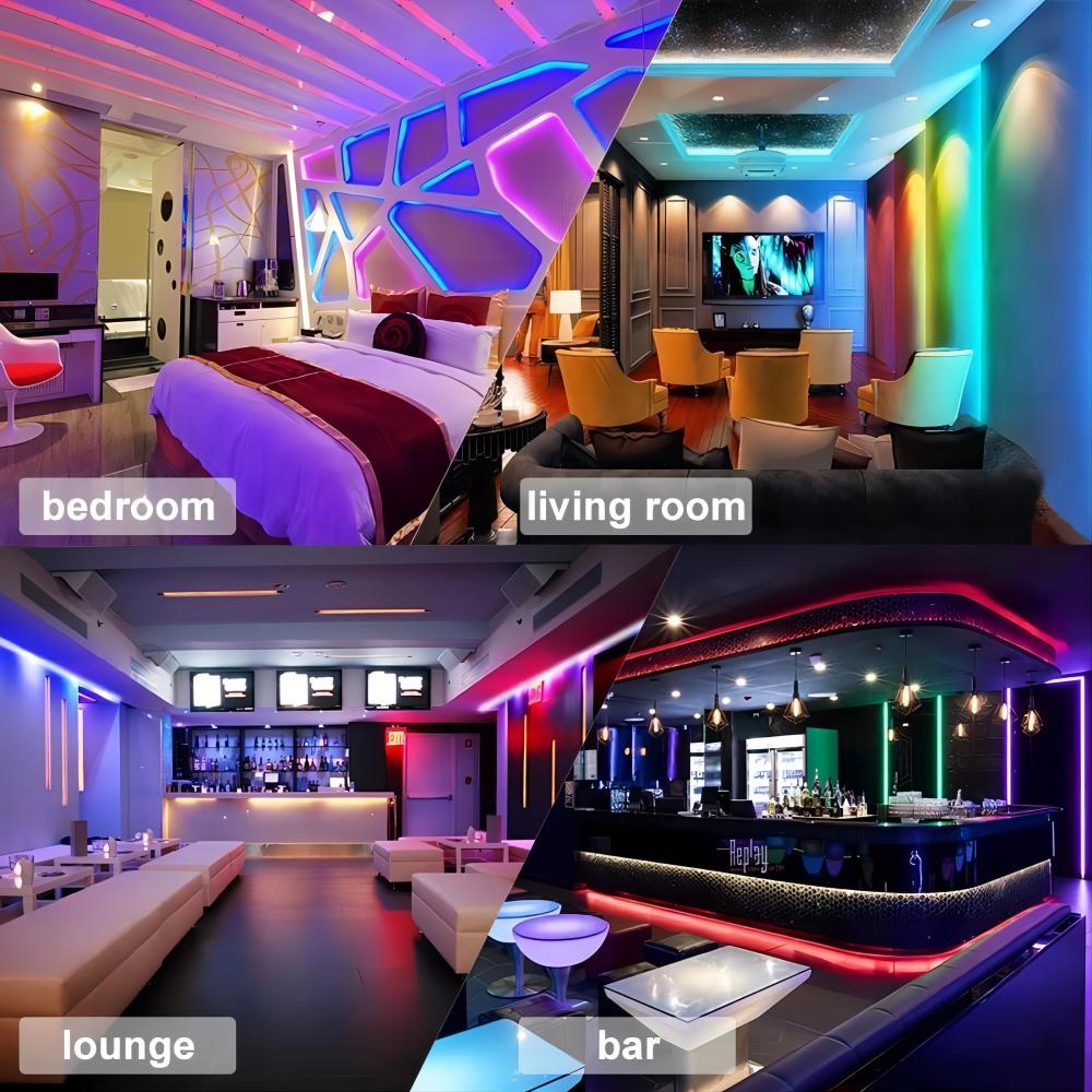 LED-Streifen RGB 5050 WS2812b Bluetooth App-Steuerung Chasing Effect Lichter Flexibles Band Diodenband TV-Hintergrundbeleuchtung Schlafzimmerdekoration