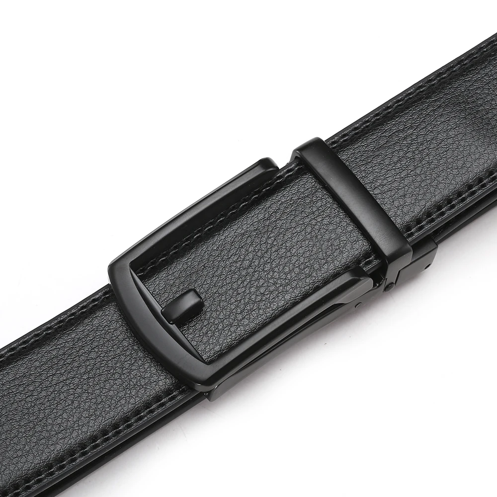 Herren Ledergürtel Mode automatische Schnalle Rindsleder männliche Gürtel Luxus Designer schwarz braun 3,5 cm