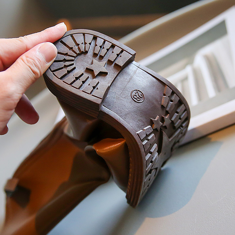 Hohe Stiefel für Mädchen, 2023, Herbst und Frühling, neuer japanischer Stil, Prinzessin, Laufsteg, Lederschuhe, Kindermode, einfach, rutschfest, PU