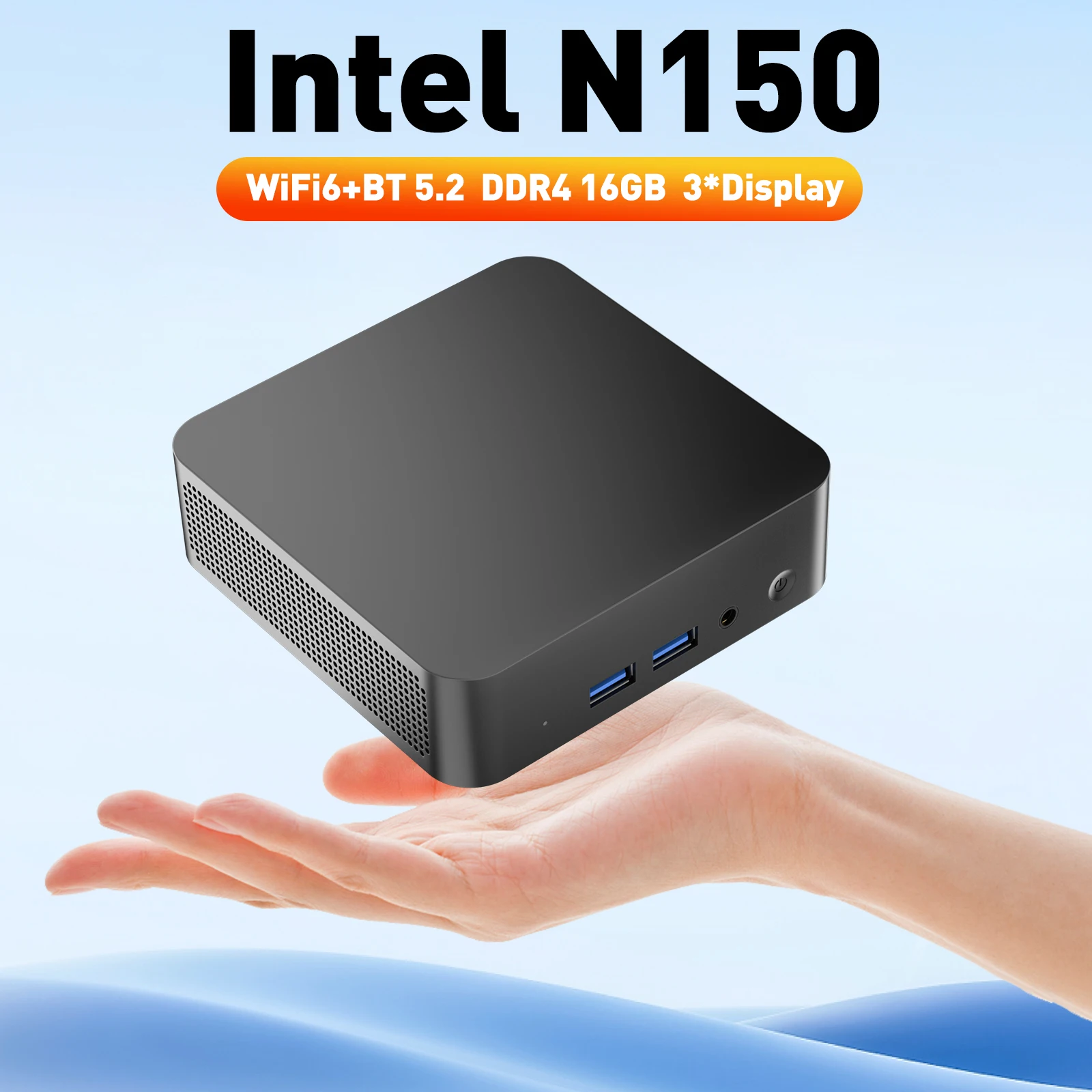 Mini PCIntel N150 Windows 11 16 GB RAM 12048 GB ROM N150 Micro computer desktop Mini PC WiFi dual-band