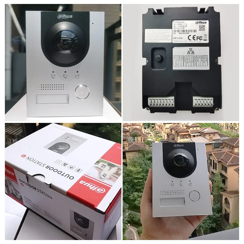 Dahua 1080p hd VTO2201F-P s2 chamada de vídeo intercom câmera porta digital casa inteligente poe campainha controle acesso app desbloquear intercom