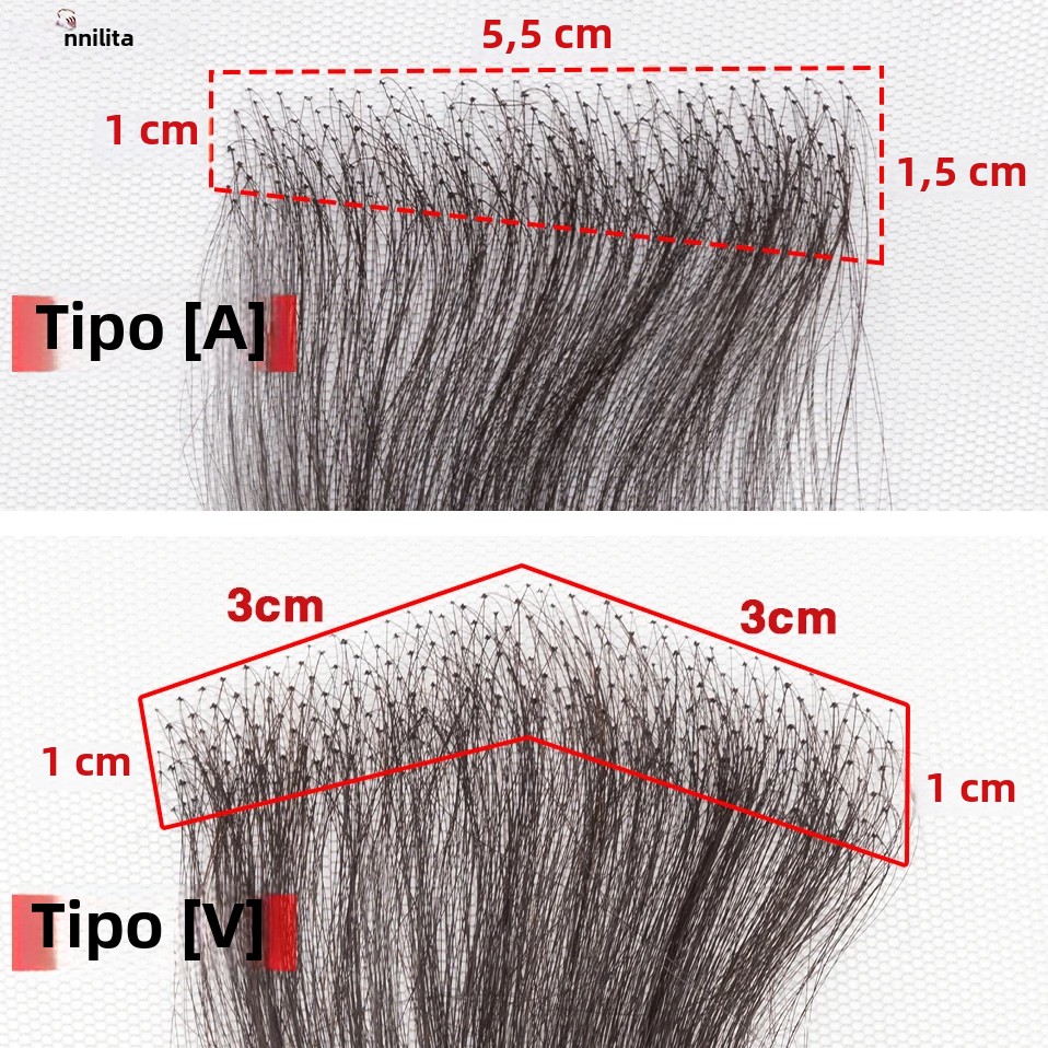S-noilite, adornos para el cabello de encaje de 10 ", parche para el cabello, nudo único a mano, reemplazo de cabello humano Natural, prótesis capilar, templo Invisible