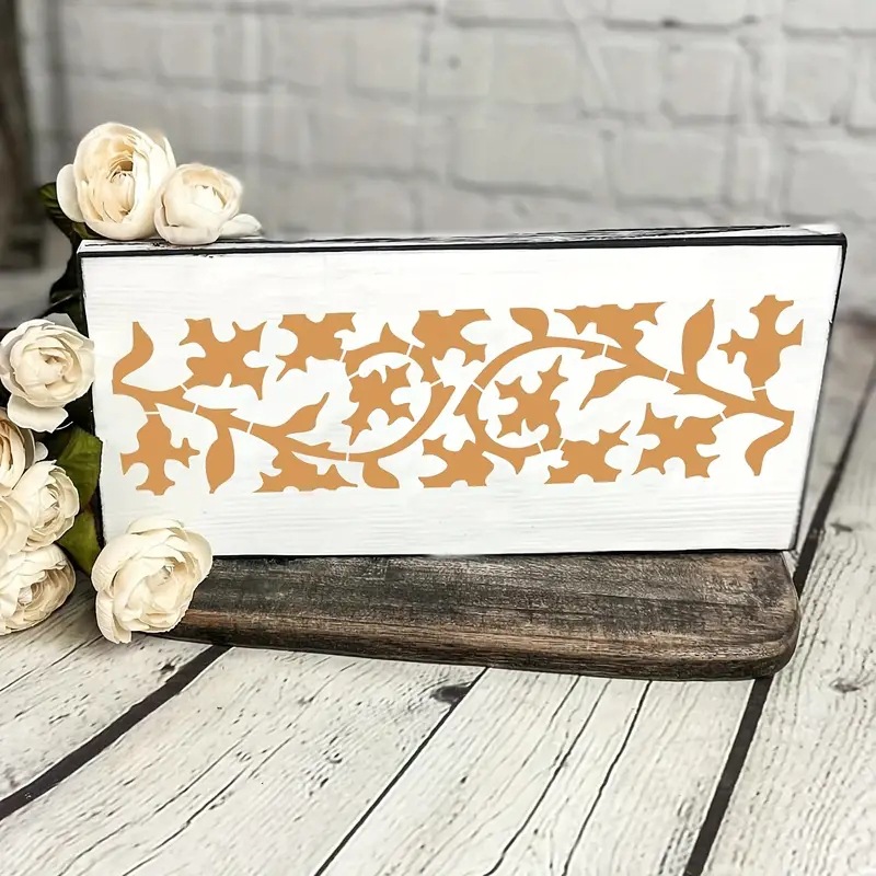 12 개/대 28cm 꽃 스트립 패턴 DIY 레이어링 스텐실 그림 스크랩북 색칠 엠보싱 앨범 장식 템플릿