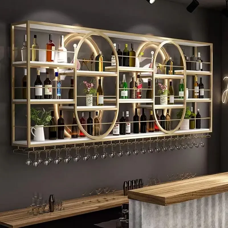 Curio ตู้ชั้นวางขวดไวน์โมเดิร์นบาร์ Simple Storage Closet ประกอบมัลติฟังก์ชั่ครัว Cottage Mesas บ้านเฟอร์นิเจอร์