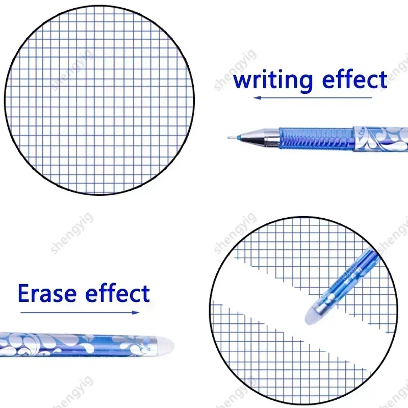 25 ชิ้น/เซ็ต Kawaii Erasable ปากกาเจลปากกา Sketch เขียนเครื่องเขียนสําหรับโน๊ตบุ๊คโรงเรียนปากกาเด็กน่ารักปากกาดินสอ