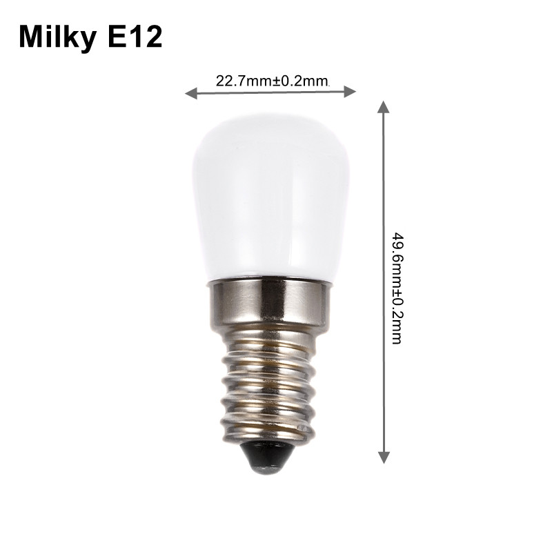 Mini lampadine a LED 2W E14 E12 T22 220V 110V 12V 24V 2835 SMD Lampada da frigorifero Lampadina a vite per frigorifero congelatore freddo/caldo