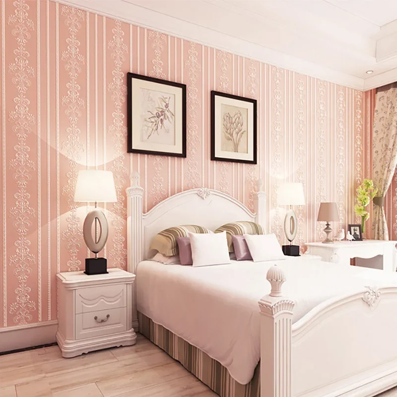 Papel tapiz de Raya Vertical de tela no tejida minimalista moderno, papel tapiz 3D para dormitorio, sala de estar, decoración del hogar