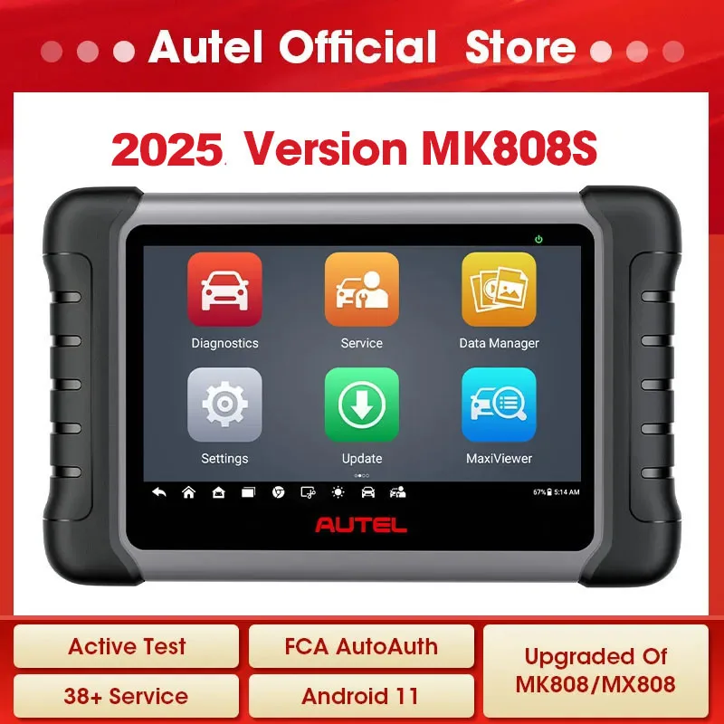 Autel MaxiCOM MK808S herramientas de diagnóstico obd2 diagnostico coche español 2024 diagnostico de automóvil escaner diagnóstico de coches Buques globales