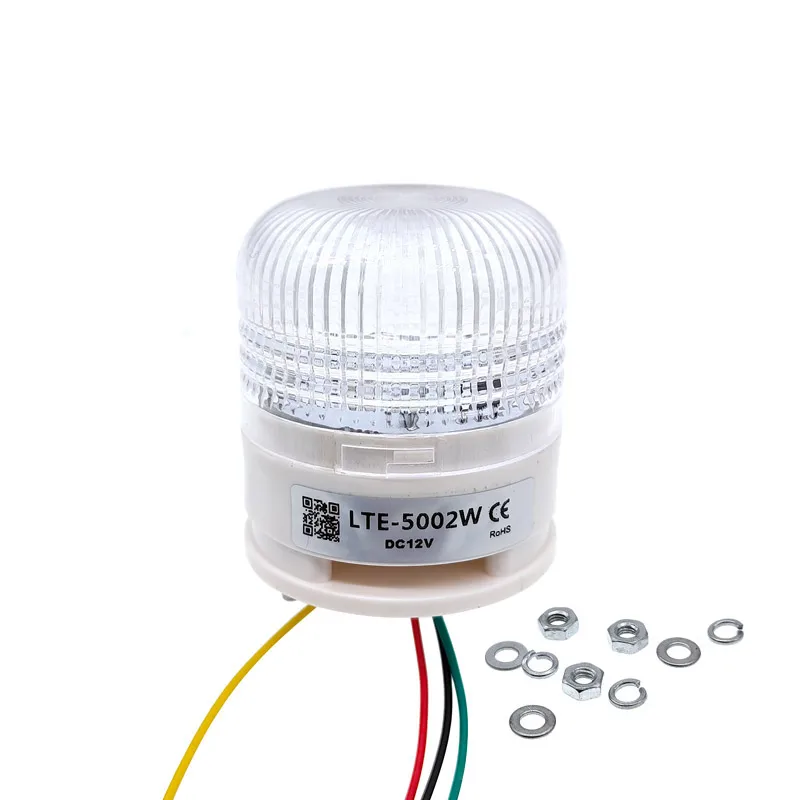 3 Color Strobe Signal Warning Light Magnet LTA5002 12V 24V 220V Indicator Light LED Lamp Small Flashing Buzzer Security Alarm