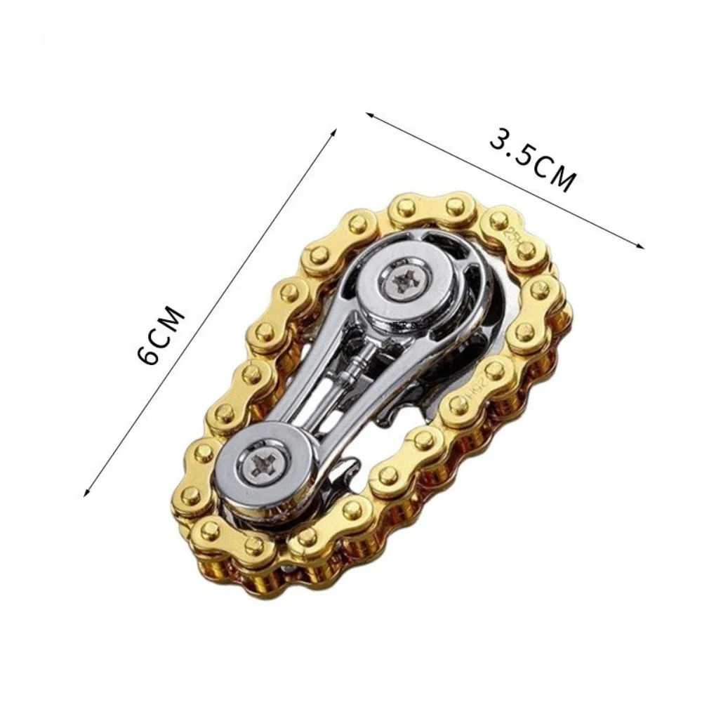 Sprocket Flywheel Flywheel Flying Top Flying Disk Anti-ความวิตกกังวลเครื่องประดับโลหะจักรยาน EDC หมุน Flying Disk ผู้ใหญ่ของเล่น
