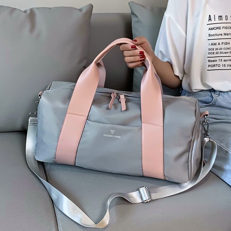 Novo esporte ginásio saco feminino ao ar livre à prova dwaterproof água espaço separado para sapatos semanas viagem mochila para natação lazer saco de viagem