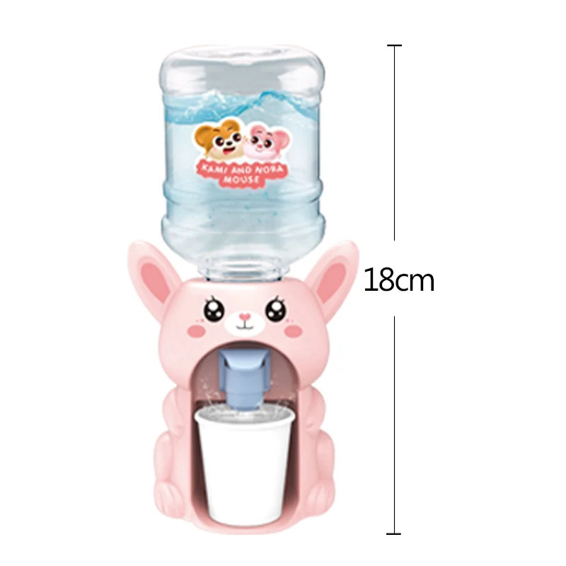 Mini distributore d'acqua doppio per bambini, simpatico acqua, succo, latte, fontana, simulazione, giocattoli da cucina per ragazzi e ragazze, regalo