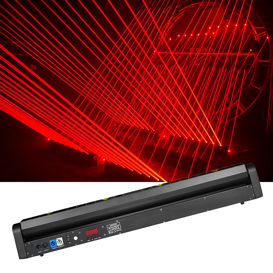 Lumière laser à tête mobile à 8 yeux, faisceau mobile, lumière de scène, barre DMX, KTV Chang, 500MW