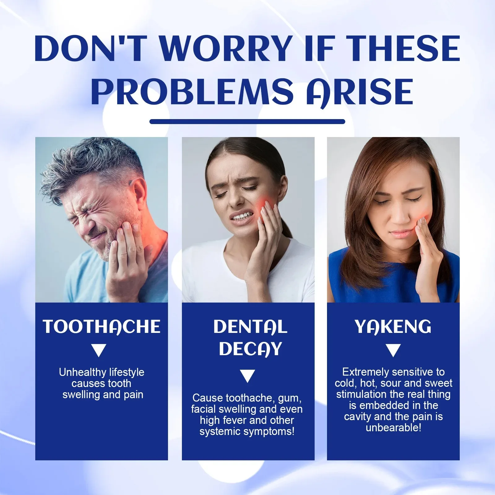 Limpieza profunda, blanqueamiento, aliento fresco, pasta de dientes anticaries, crema reparadora de caries, previene caries, protege los dientes