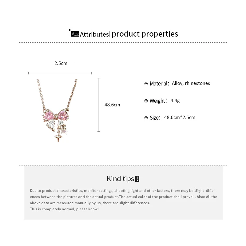 สีชมพูหวานสร้อยคอสุภาพสตรีแฟชั่นประกาย Rhinestone Star Shape จี้ Clavicle CHAIN งานแต่งงานที่ละเอียดอ่อนอุปกรณ์เสริม