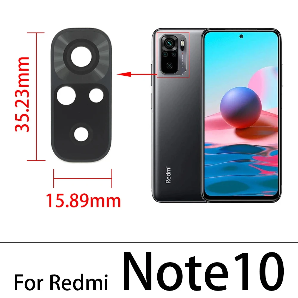 Mới Phía Sau Lưng Camera Kính Cường Lực Cho Xiaomi Redmi Note 10 5G Có Keo Dán Miếng Dán