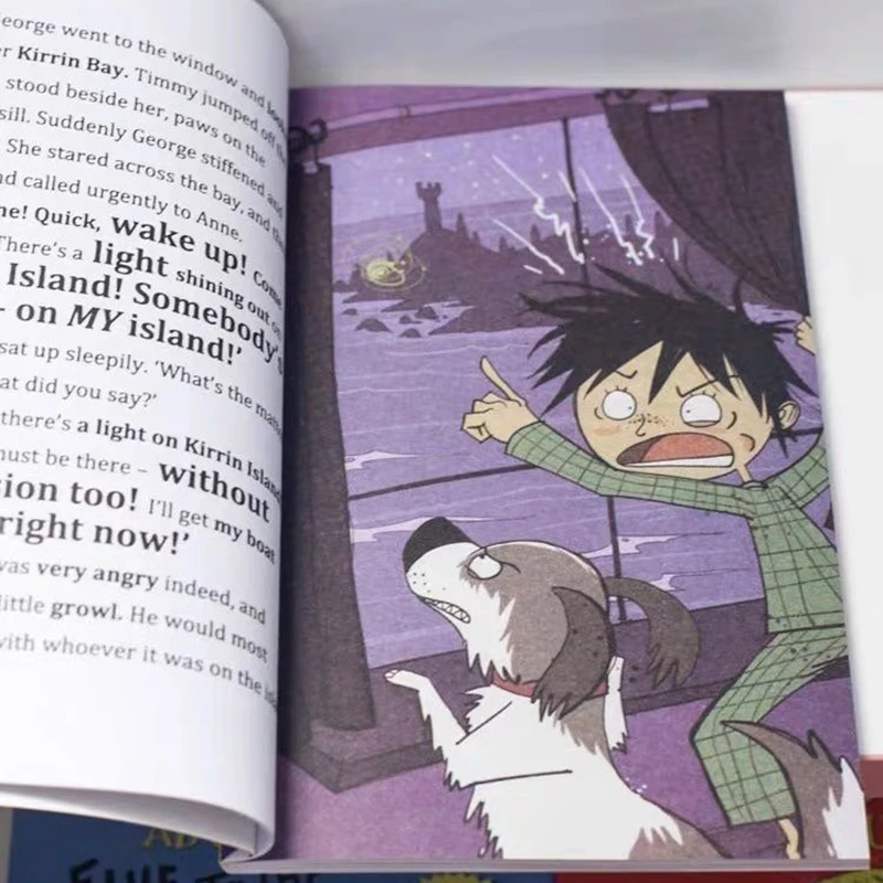 9 冊/セット イーニッド ブライトン 有名な 5 つの冒険コレクション 子供英語絵本 探偵物語 Libros Livros