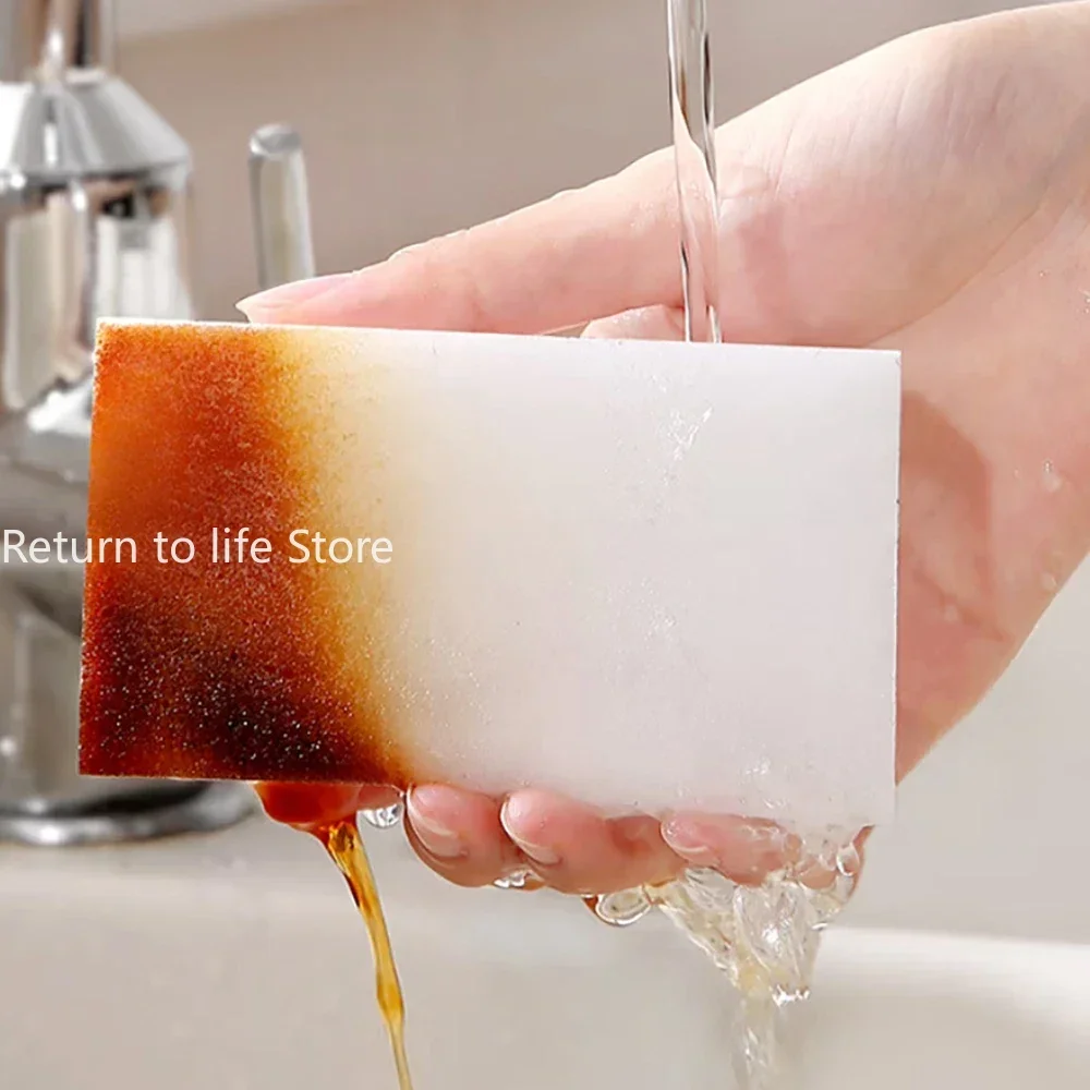 10Pcs Melamine Sponge Eraser Multi-functional Absorbent Soft Sponges Cleaner For Kitchen Bathroom Household Nano Cleaning Tool