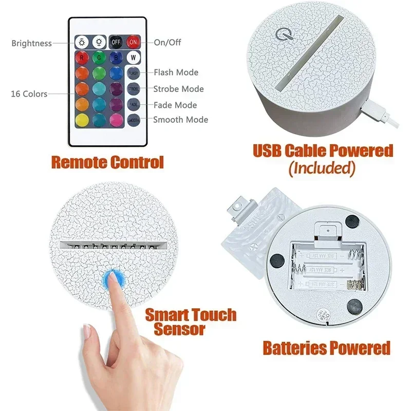 フォートナイト 3D イリュージョンランプゲームセットアップパターン LED ナイトライトゲーマー装飾テーブルランプゲームルームの装飾