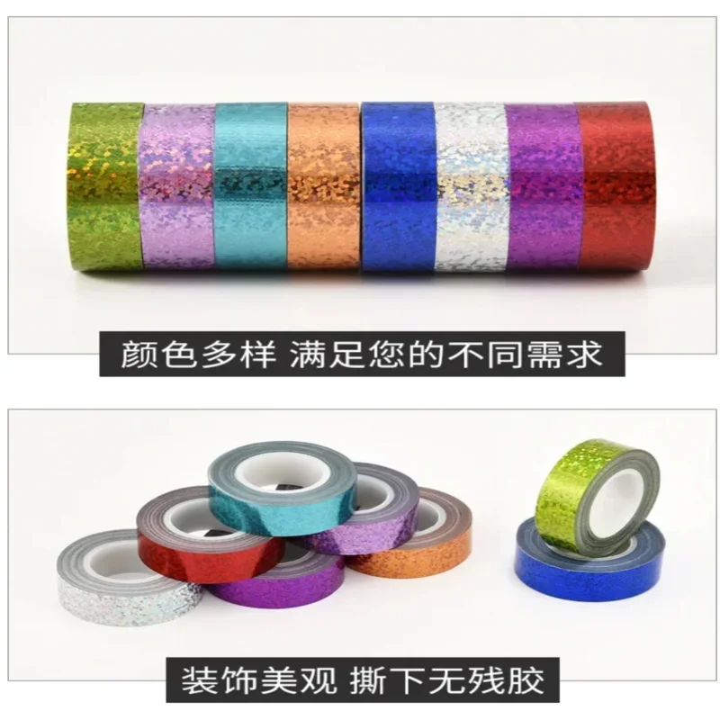 BOPP เทปสีทองสีแดงสีดํา Silver Dot พรมเทป Aluminized เทปฟิล์มเครื่องเขียนสติกเกอร์สํานักงาน