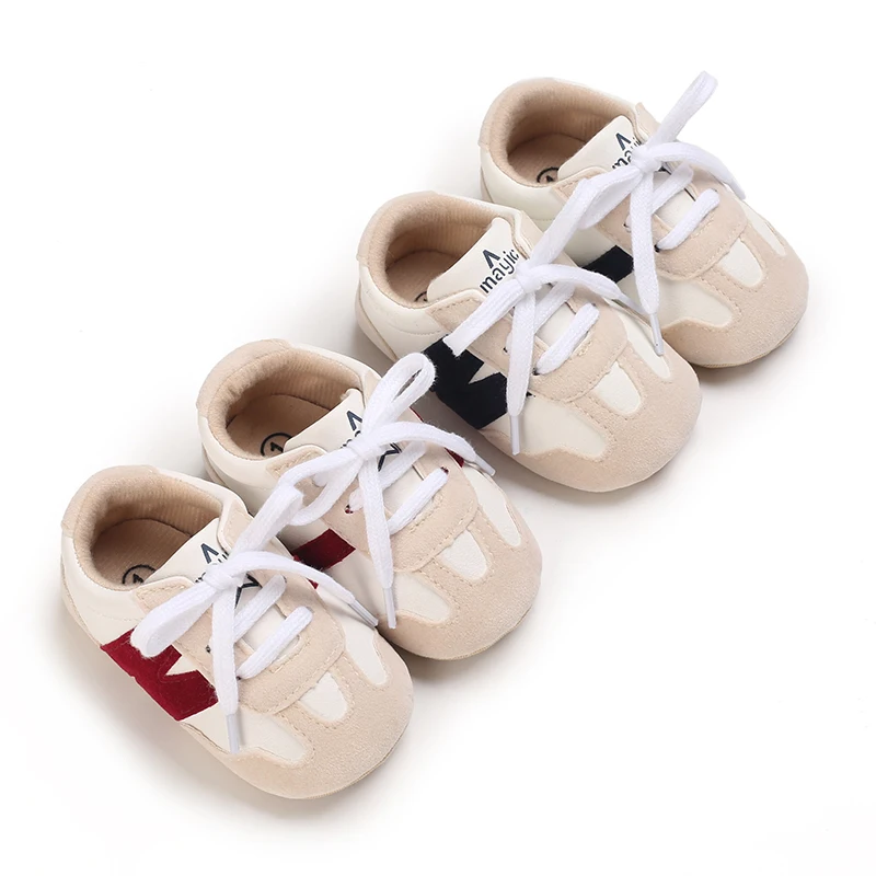 Neugeborenen Baby Turnschuhe Brief Patchwork Baby Casual Schuhe Anti-Slip Hundert Kleinkind Baby Jungen Mädchen Schuhe 0-18 monate