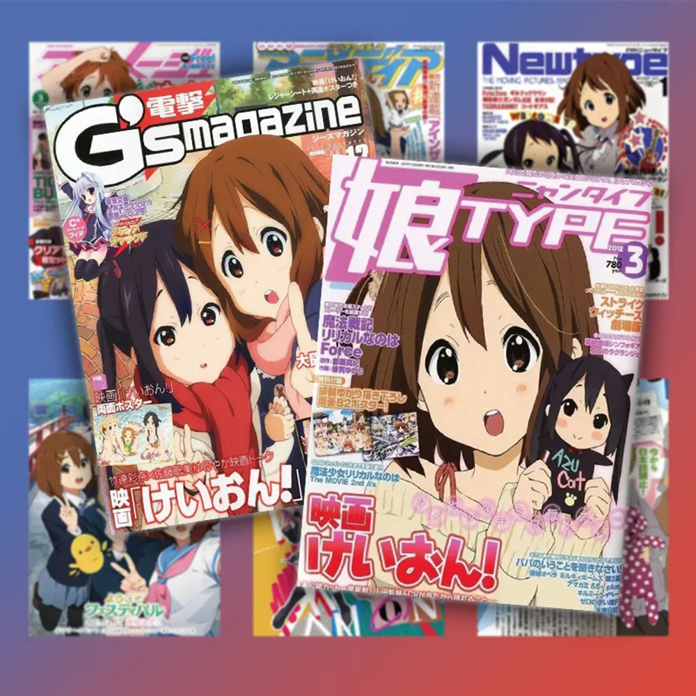 ¡10/30/60 Uds lindo Anime K-ON! pegatinas de póster dibujos animados Kawaii chica calcomanía Graffiti DIY cuaderno guitarra diario coche pegatina impermeable