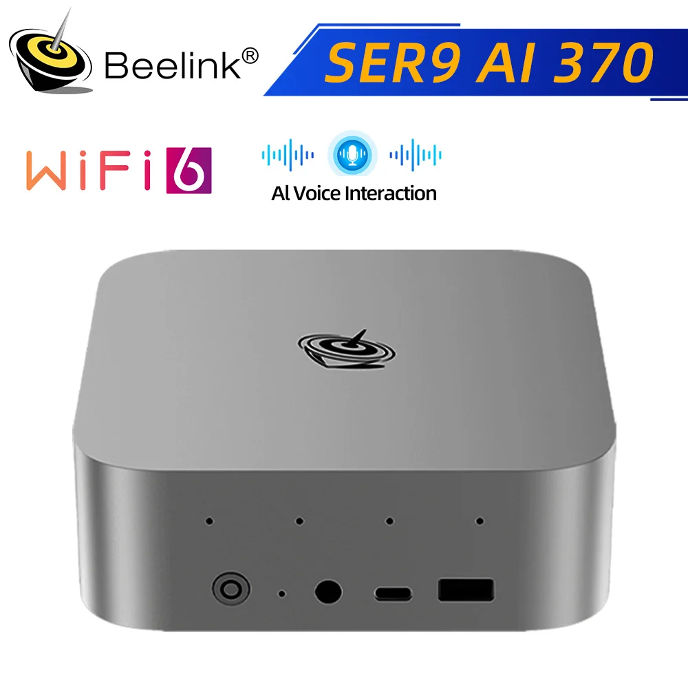 Beelink SER9 Pro Windows 11 Ryzen AI9 HX370 potente AI PC 32G 64G DDR5 1T 2T NVME Mini GamingPC PCIe4.0 ordenador de escritorio 8745HS