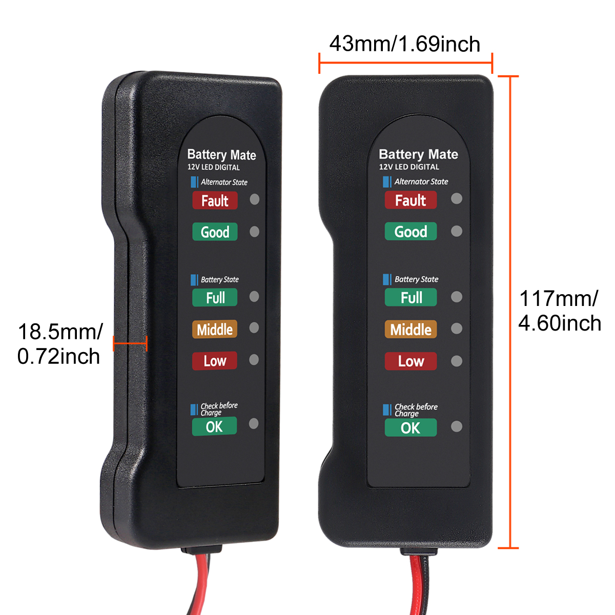 เครื่องทดสอบแบตเตอรี่รถยนต์ 12V, เครื่องทดสอบกระแสสลับยานยนต์, เครื่องตรวจสอบแบตเตอรี่, เครื่องวิเคราะห์เพื่อตรวจสอบเครื่องกําเนิดไฟฟ้ากระแสสลับและระบบชาร์จแบตเตอรี่