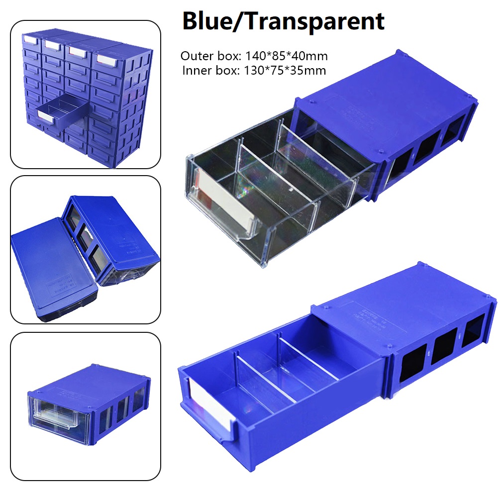 Stapelbare Box Staubdicht Hardware Teile Werkzeuge Lagerung Container Fall Halter Angelgerät Werkzeuge Langlebig Stapelbar Verdicken Box