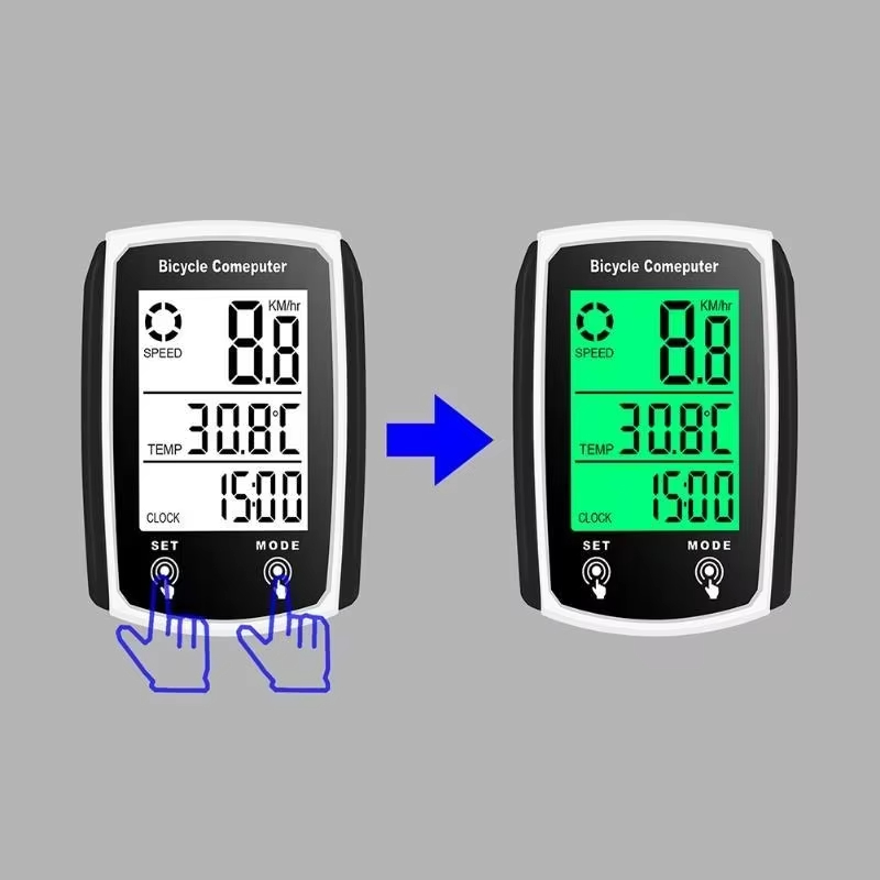 Ordenador para bicicleta LCD Digital con cable, velocímetro para ciclismo, odómetro de velocidad para bicicleta con retroiluminación, accesorios para bicicleta