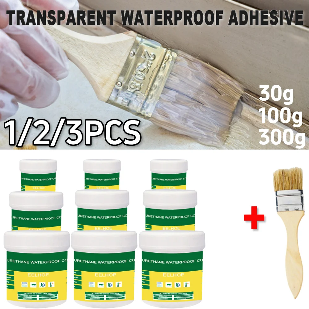 30/100/300g Wodoodporny Lakier Uszczelniający Środek Uszczelniający Toalety Klej Anty-Przeciek Mocny Uszczelniacz Biały Klej do Naprawy Dachu Powłoka Uszczelniająca