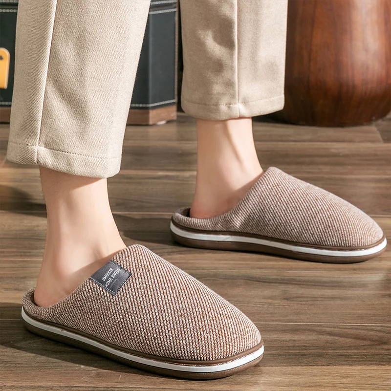 Chinelo de quarto para homens, espuma de memória, quente, macio, antiderrapante, resistente ao desgaste, sapatos internos de alta qualidade, luxo