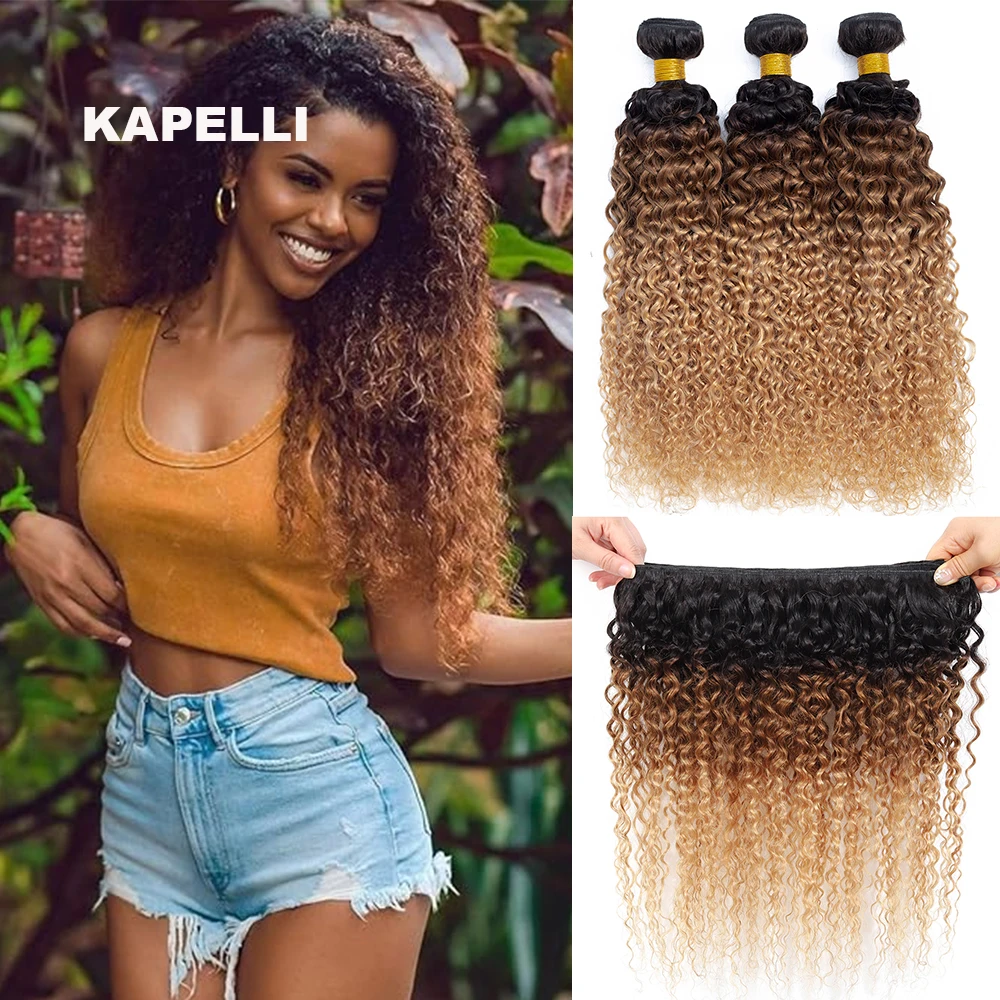Onda de água feixes de cabelo humano encaracolado onda profunda 3 pacotes extensões de cabelo humano brasileiro 100% não processado tecer cabelo humano virgem