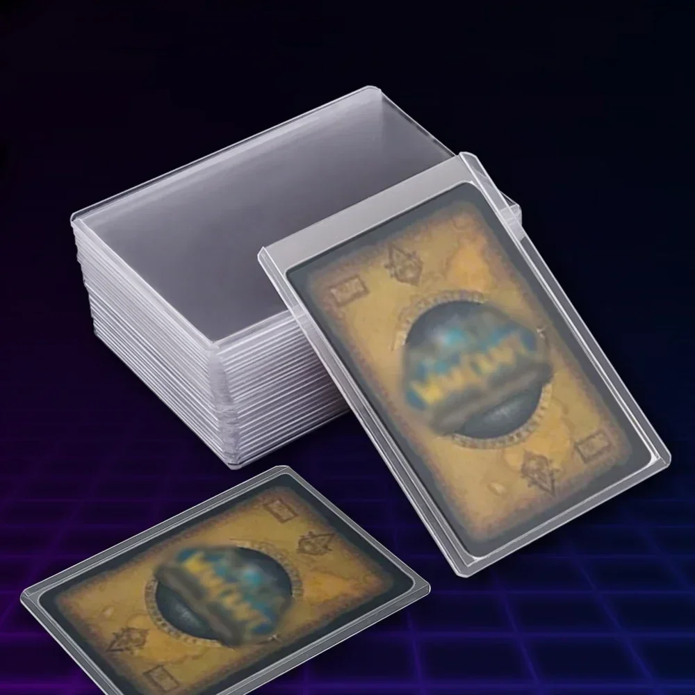 Paquete de 25/20/1 fundas transparentes para tarjetas 35PT, funda de soporte para tarjetas de juego de plástico duro de PVC para tarjetas coleccionables