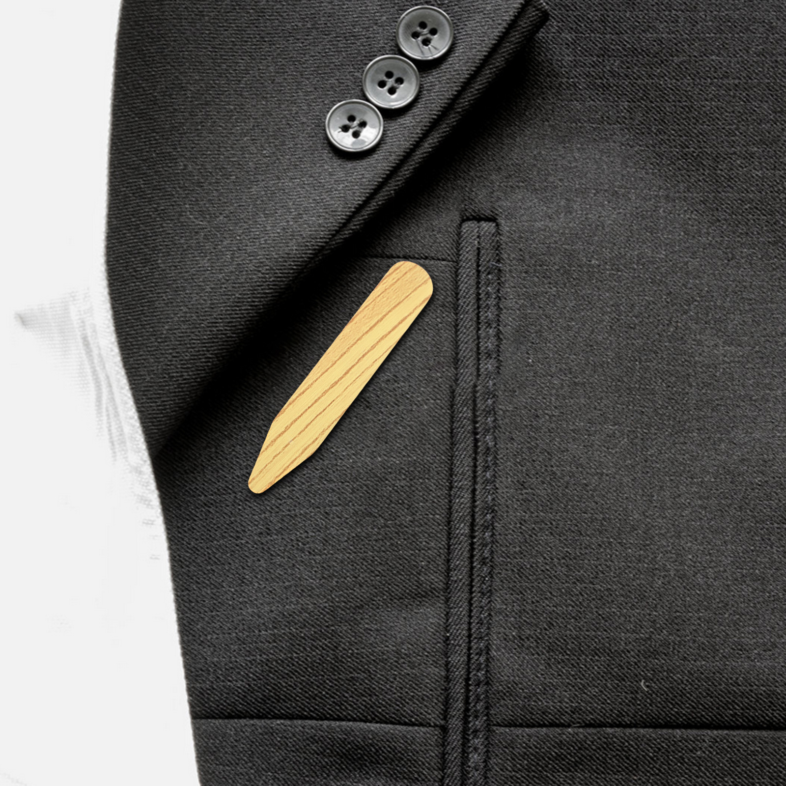 1 par de colarinho de camisa de plástico permanece vestido masculino suporta reforço para uso formal casual camisas de grão de madeira guardiões colarinho masculino