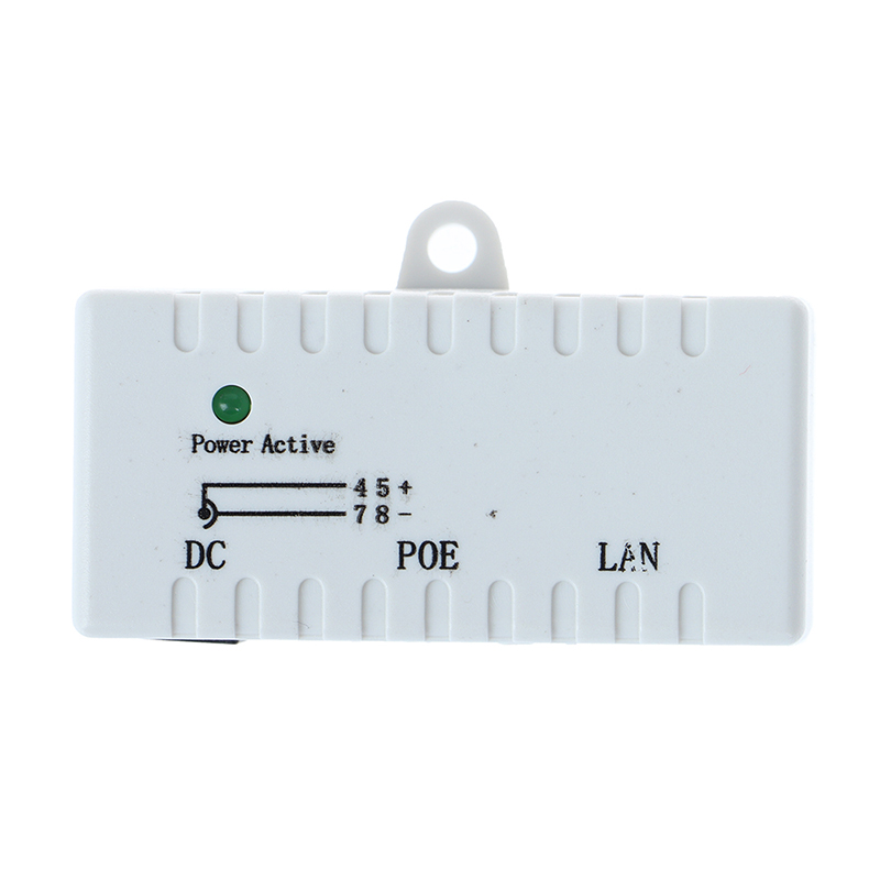 1PC 12V - 48V Passiver POE-Injektor für IP-Kamera VoIP Phone Network AP-Gerät