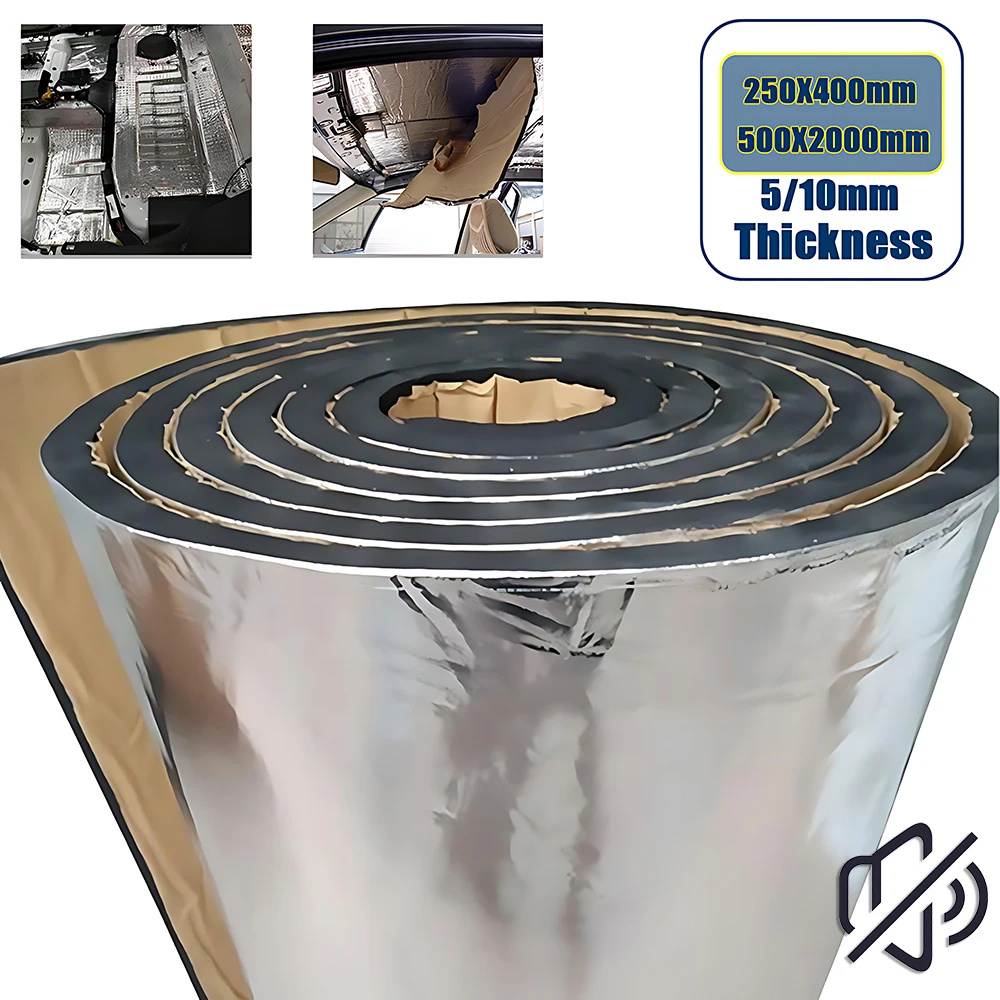 2000*500mm 5/10mm Auto Geluiddichte Mat Proofing Deadener Warmte Geluidsisolatie Deadening Mat Kap Gesloten cel Schuim Accessoires