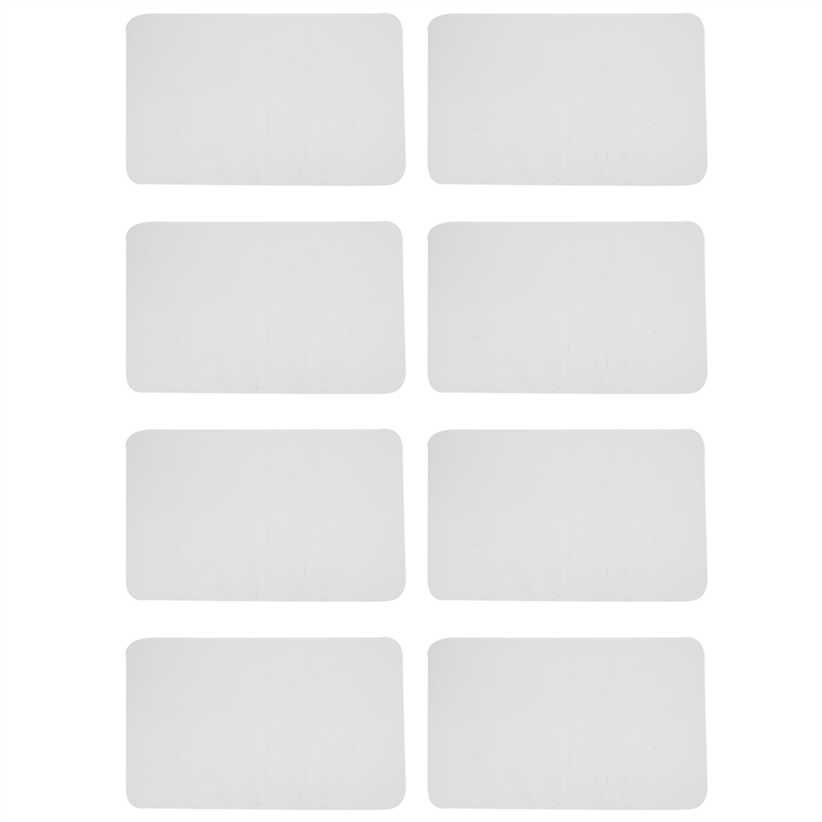 Conjunto de 8 tapetes transparentes laváveis, branco, mesa de jantar, plástico, antiderrapante, calor