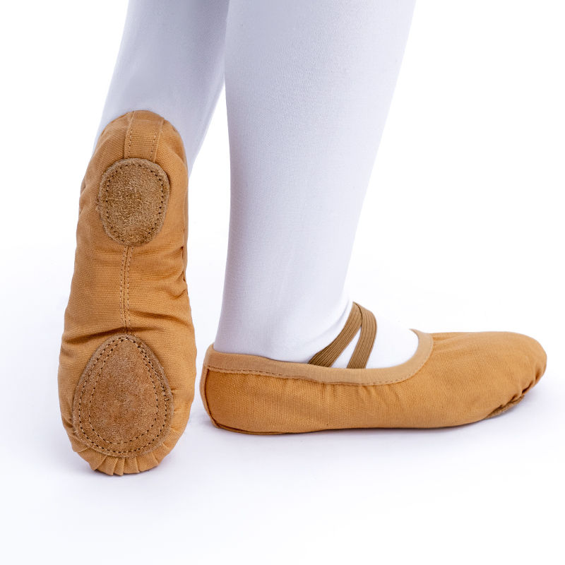 Zapatos de Ballet para niñas, zapatillas de baile de Ballet de lona para mujeres, niños, práctica clásica, suela dividida, 5 colores, baile plano para adultos