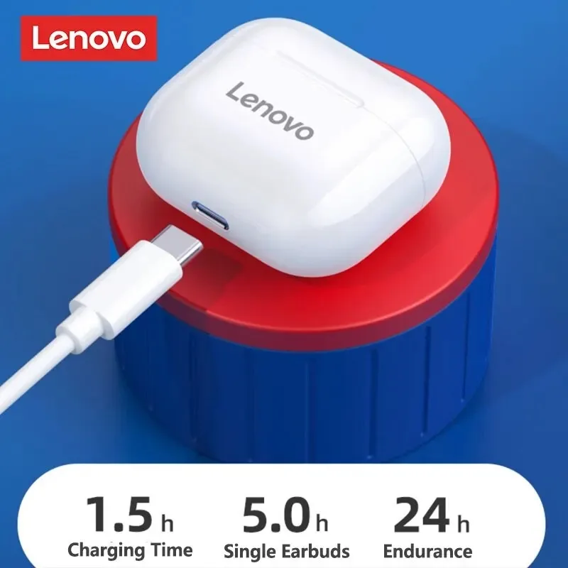 レノボ LP40 イヤホン TWS ワイヤレス Bluetooth 5.0 イヤホン低音タッチコントロールステレオノイズリダクションロングスタンバイ 230mAH