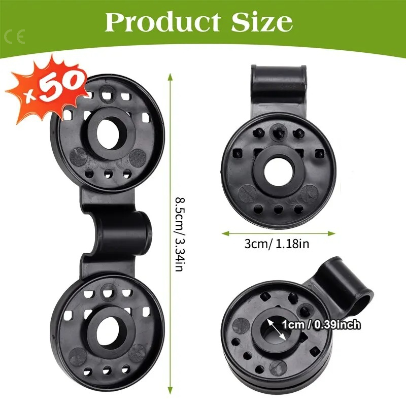 50Pcs Schatten Tuch Clips Schatten Stoff Klemmen Ösen Für Net Mesh Abdeckung Sonnencreme Stoff In Garten Hinterhof Gewächshaus Fixer