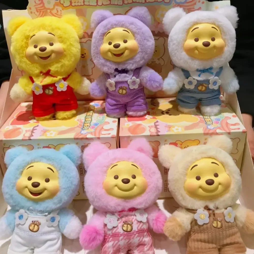 New Original Winnie-the-Pooh Candy Bear Series Blind Box Toys Cute Doll Trendy Peripheral Mystery Box Ornament Birthday Toy Gift