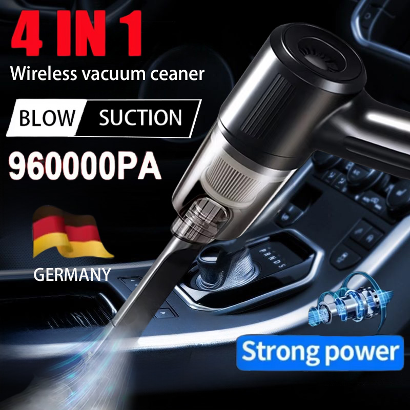 Xiaomi-aspiradora de coche inalámbrica, Mini aparato de limpieza integrado de succión y soplado portátil multifuncional de alta potencia