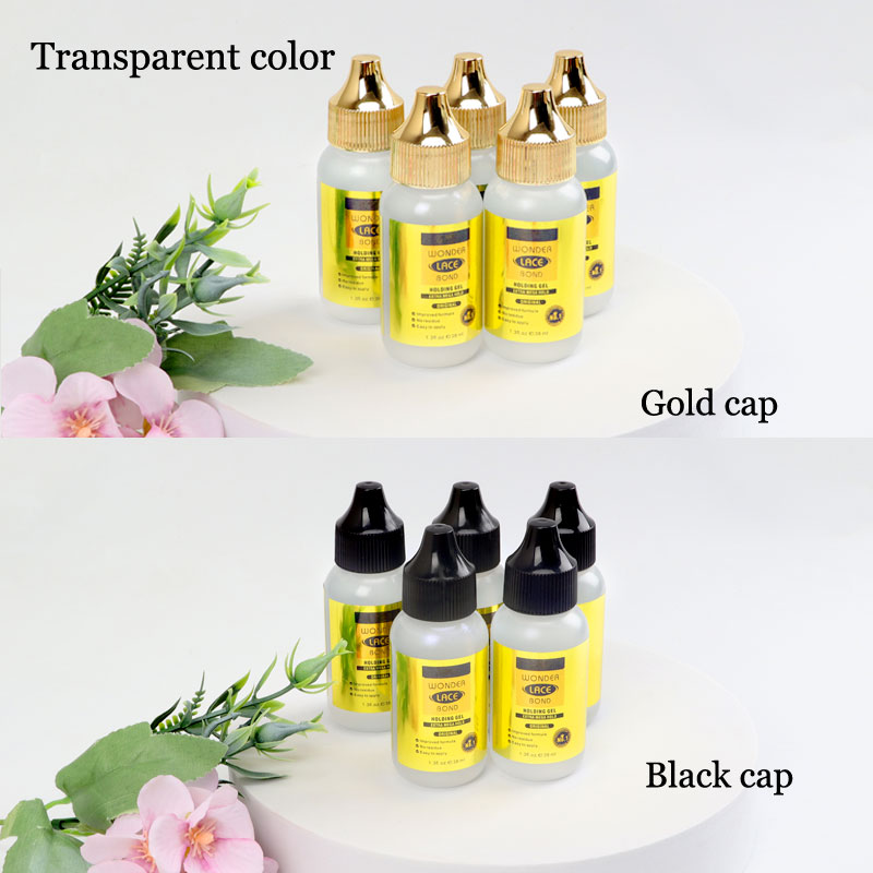 Nenhum resíduo cola clara forte segurar peruca de renda cola adesivo de cabelo 1-2 pçs à prova dsweatágua sweatproof renda derretendo cola peruca instalar cola