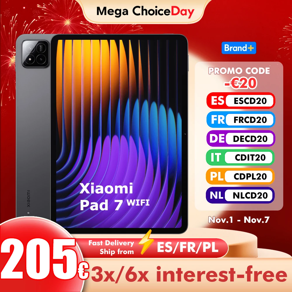 Global Version Xiaomi Pad 7 128GB/256GB 11.2'' 3.2K 144Hz Display Mi Tablets 8850mAh 45W Turbo Charging Snapdragon 7+ Gen 3