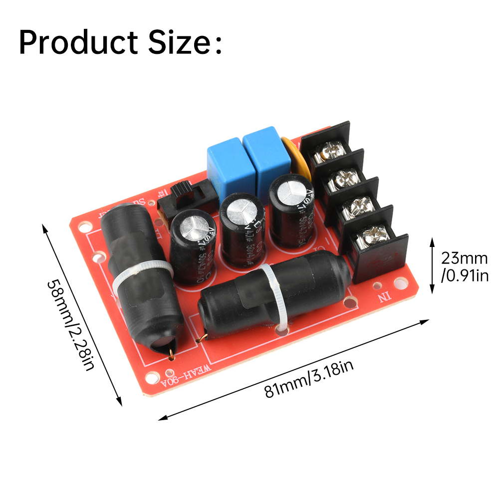 200W High Power Crossover Lautsprecher Frequenzteiler DIY Heimkino WEAH-90A Pure Bass Subwoofer Lautsprecher Frequenz Crossovers